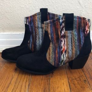 Southwestern Black Bootie